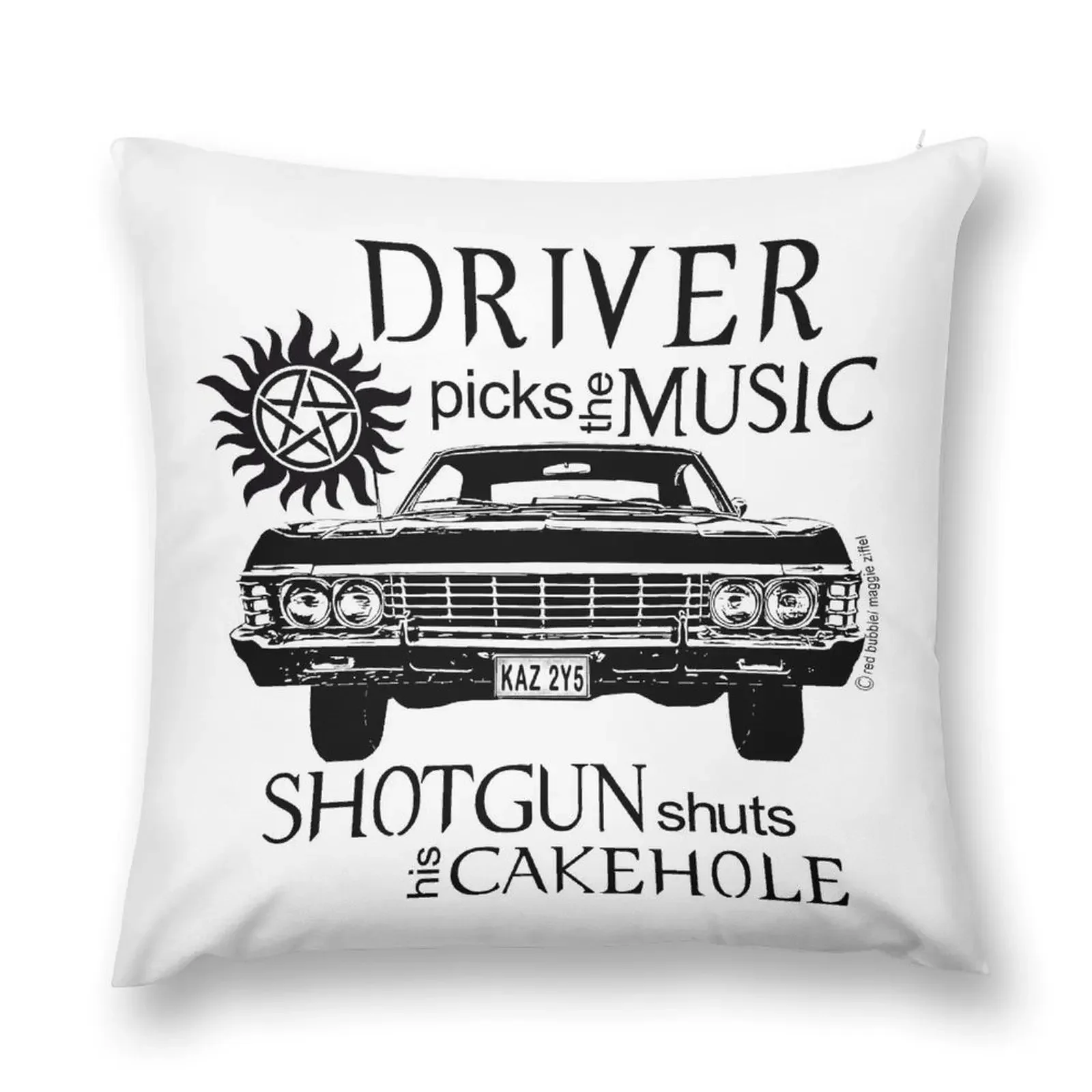 Декоративная подушка Driver Picks the Music рождественские принадлежности аниме