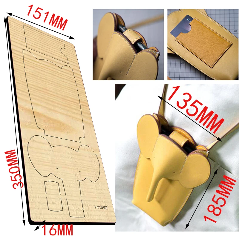 Dumbo mobile phone bag cutting die Y1092 is compatible with most manual die-cutting