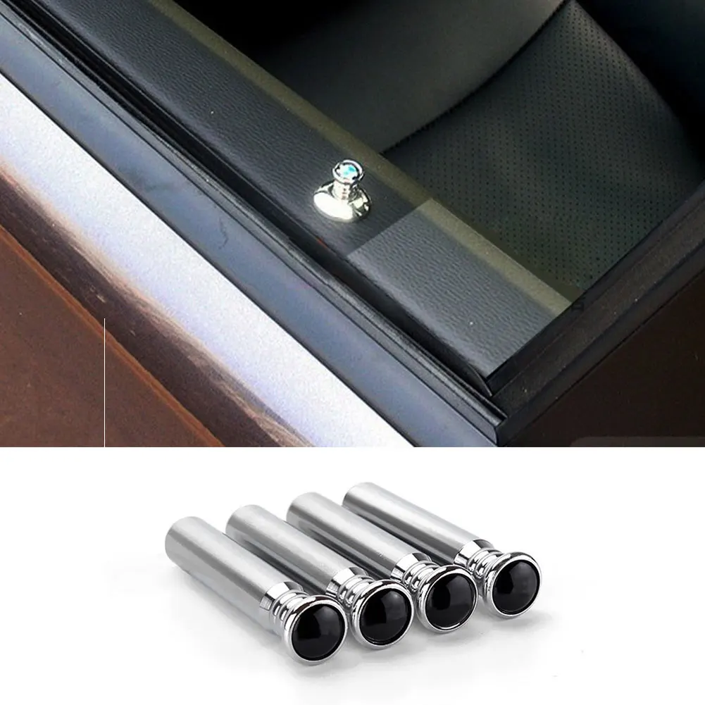 

4pcs Car Interior DIY Door Lock Pin Replacement Bolt Knob Aluminum Alloy Tools