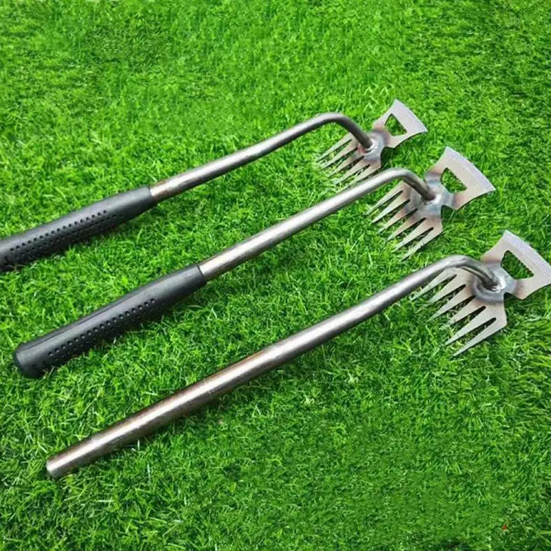 

Grass Puller Tool Stand Up Weeder Picker Hand Tool 5-Claw Steel Head Design Long Handle Root Pulling Tool For Yard And Farm