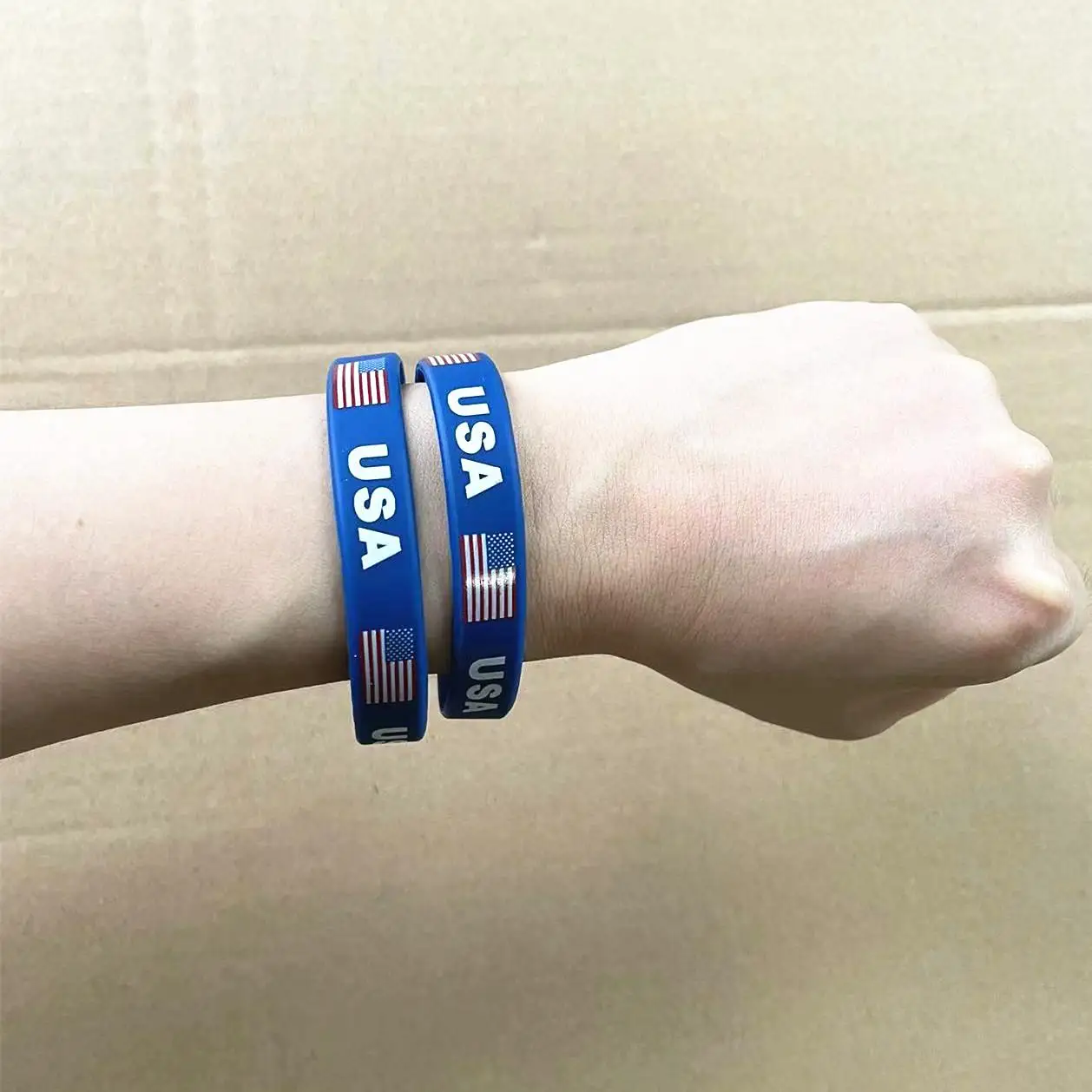 2 шт. мужские и женские браслеты с флагом США