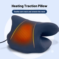 heating neck shoulder stretcher massage sleeping pillow traction device muscle relaxation relieve pain cervical spine correction