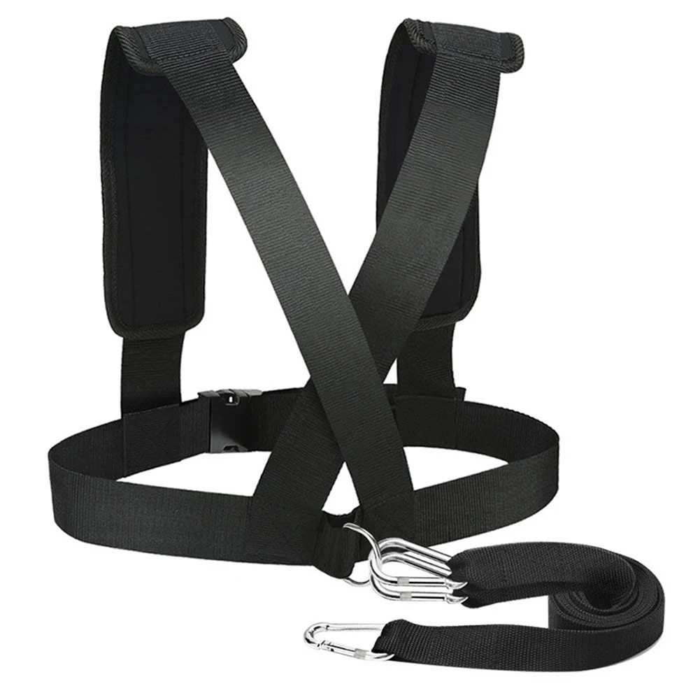 

Men Women Team Sports With Pull Strap Adjustable Sled Speed Harness Trainer One Size Tire Pulling Fitness Agility Improve