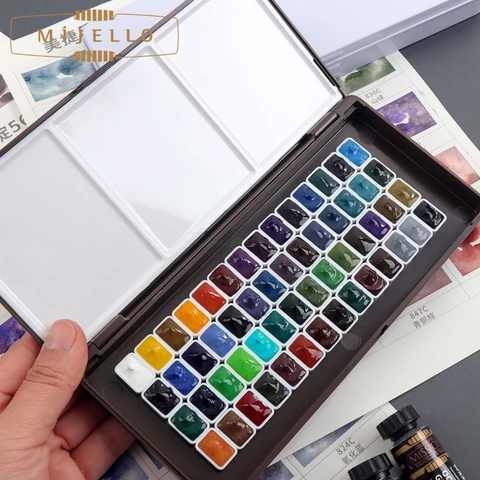 MIJELLO многослойная акварель 56 цветов