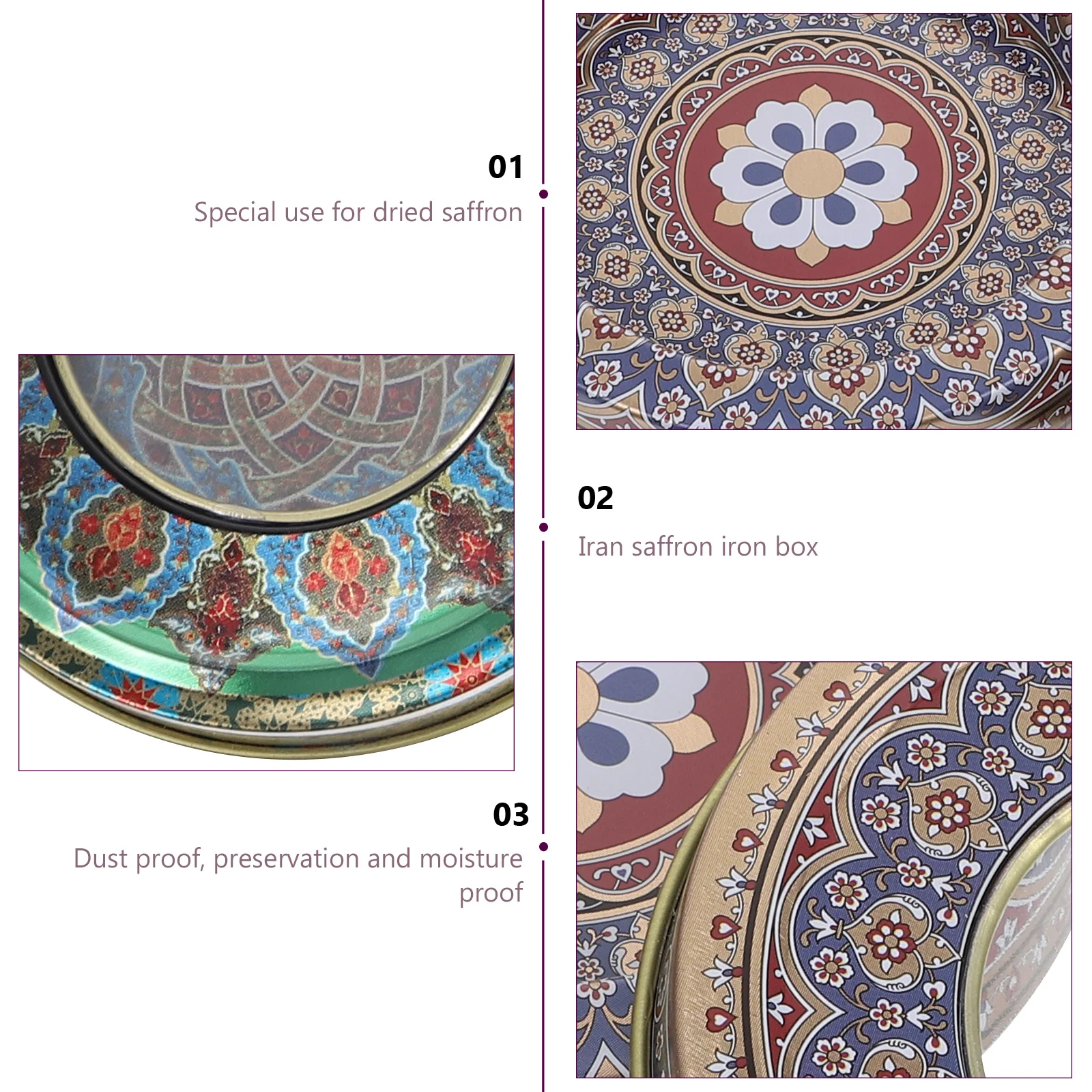 

Tin Saffron Storage Boxes Jar Empty Container Cans Tins Tealidsmetal Tinplate Canister Premium Round Holders Wrapping Emtpy