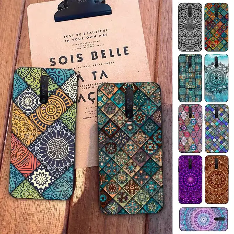 

Mandala Flower Phone Case for Redmi 5 6 7 8 9 A 5plus K20 4X S2 GO 6 K30 pro