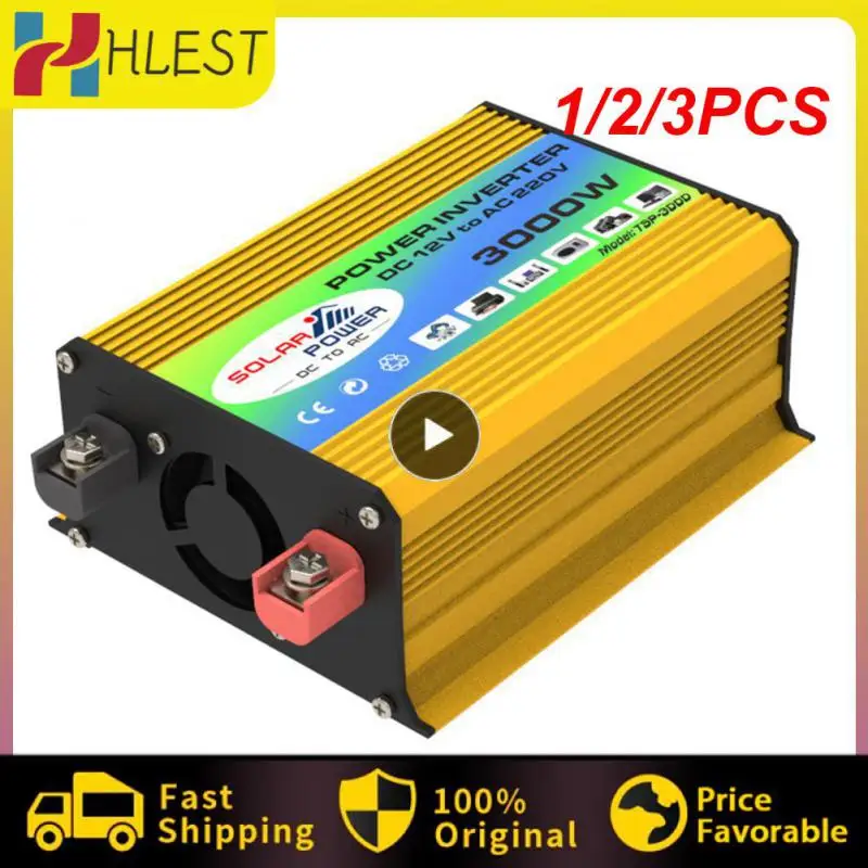 

1/2/3 шт., автомобильный инвертор с двумя USB-портами