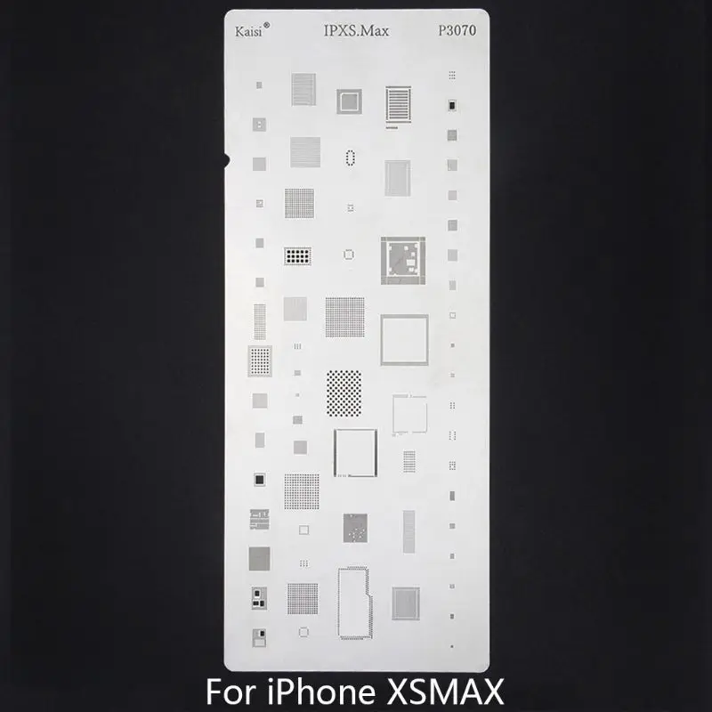 1 шт. трафарет из нержавеющей стали для реболлинга микросхем iPhone XS MAX/XR/XS/X/8 Plus/8/7