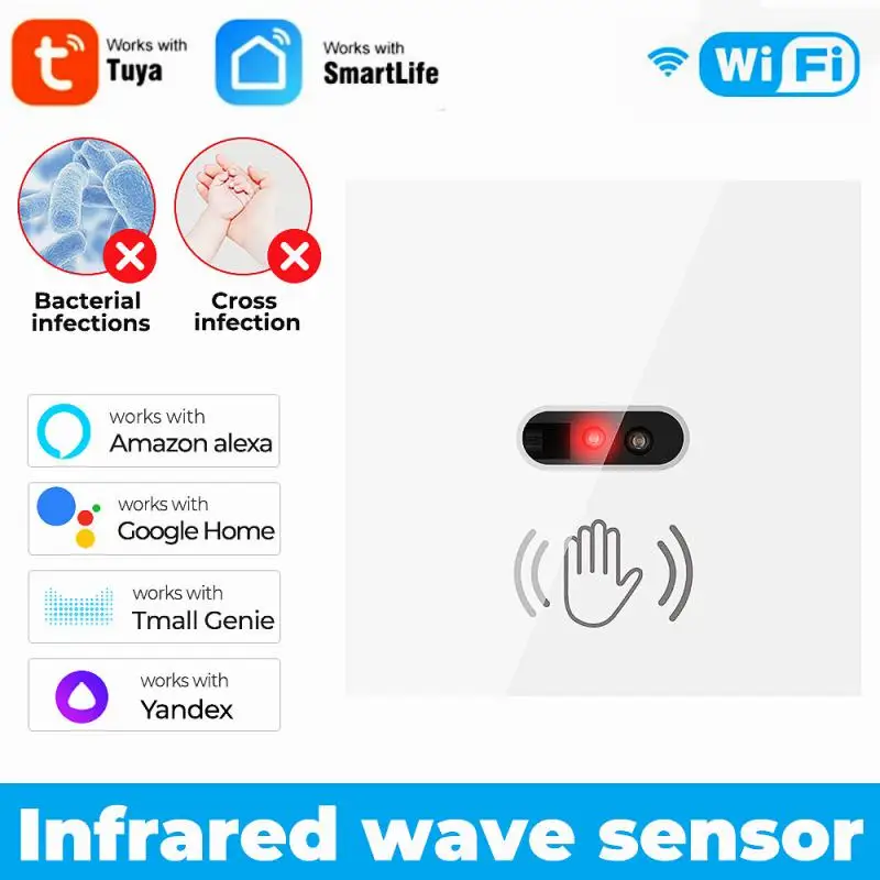 

Wi-Fi Инфракрасный датчик Tuya, умный дом, Bluetooth, дистанционное управление таймером, управление голосом через Alexa Google Home Яндекс