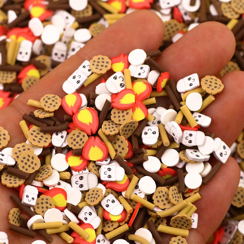 100 г/лот стакан клейкие аксессуары полимерное пламя Кукла Длинные конфеты