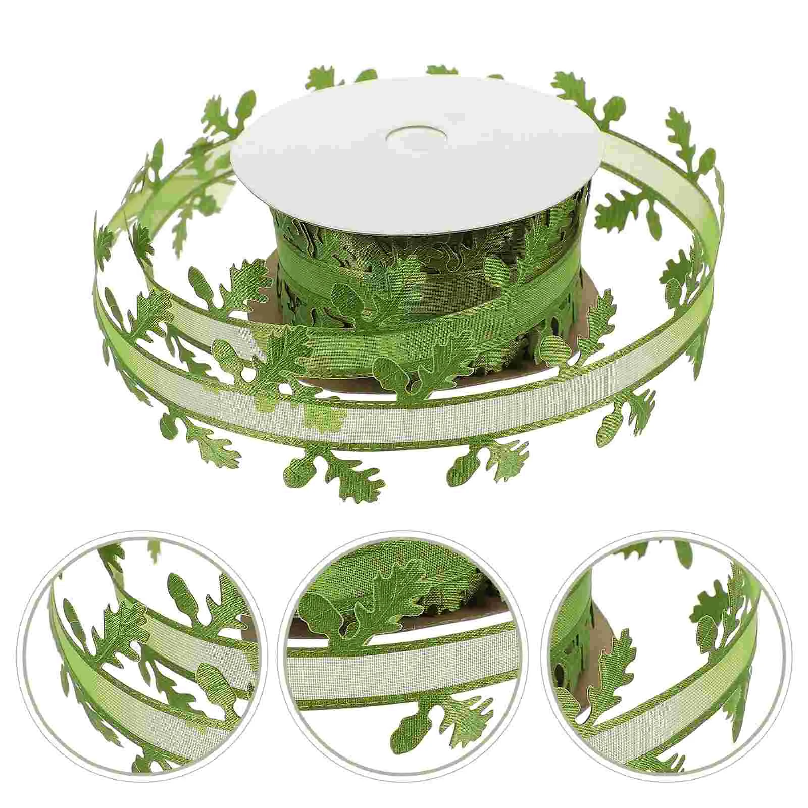 

Ribbon Ribbons Leaf Gift Diy Christmas Treewrapping Hair Clip Making Fabric Crafts Bow Decoration Garland Headdress Material