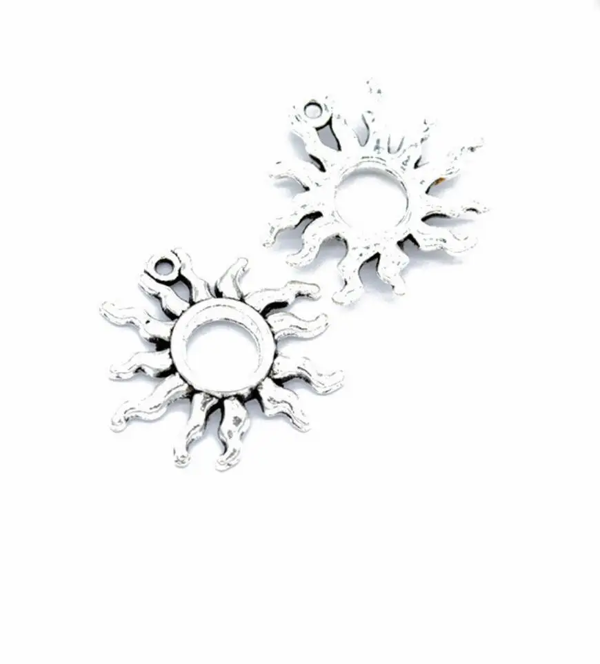 30 шт. винтажный нежный солнечный шарм для женских ювелирных изделий кулон