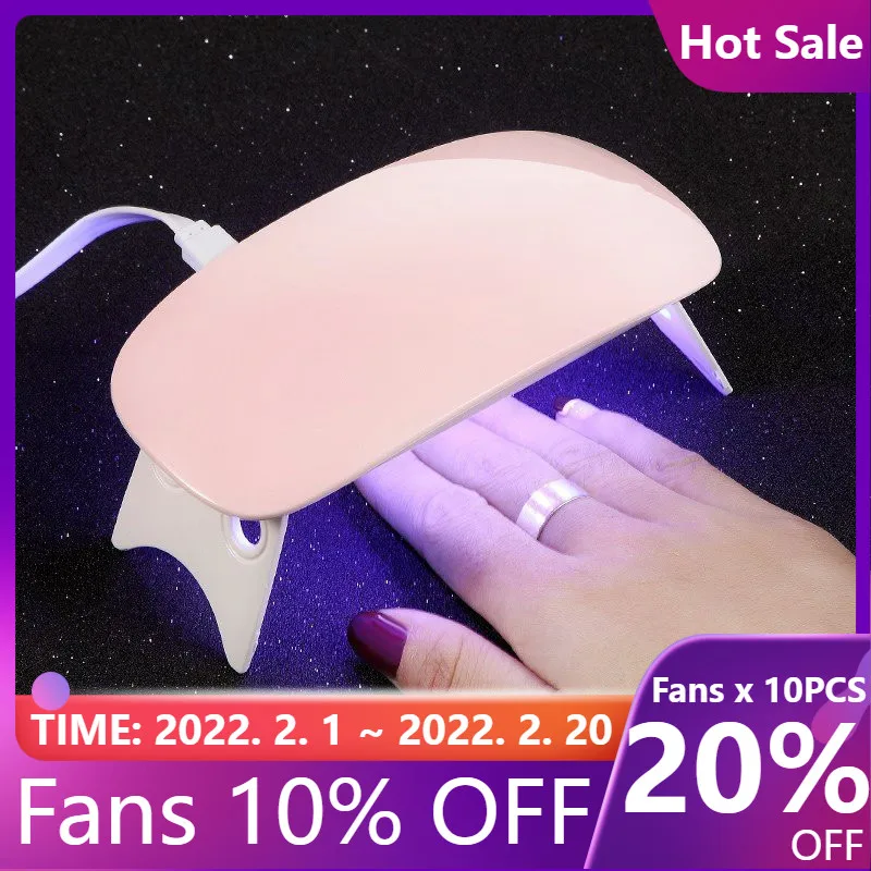 

Аппарат для сушки гель-лака, 6 светодиодов, микро-USB, 6 Вт