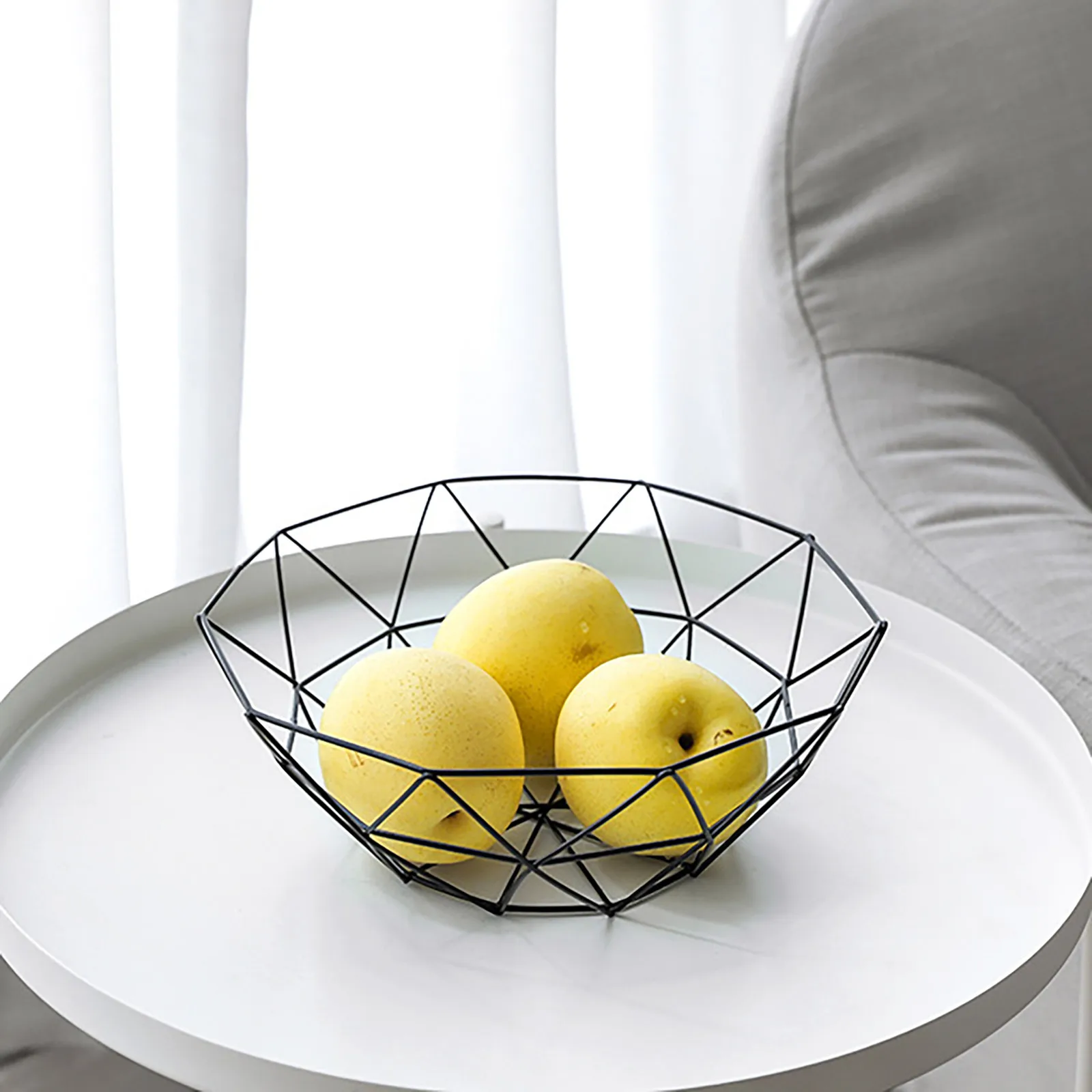 Металлическая фруктовая корзина современная проволочная закусочная хлебная овощная хранение чашки кухонные яйца десерт держатель нордический органайзер торт-сервировка.