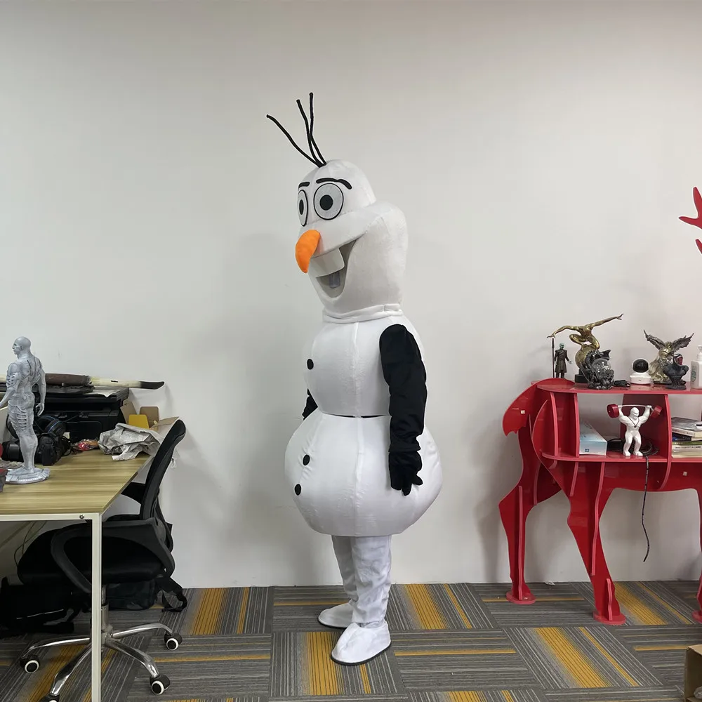 Продажа [Disney] косплей костюм персонажа Олафа из мультфильма «Холодное сердце», маскарадный костюм, праздничный карнавальный реквизит с животными, п...