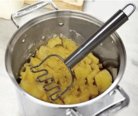 newpotato masher stainless steel grip great for making mashed potato egg salad and banana bread