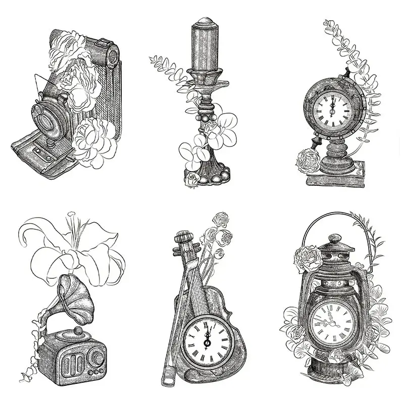 Винтажная камера серии Buji прозрачные силиконовые штампы альбом для скрапбукинга