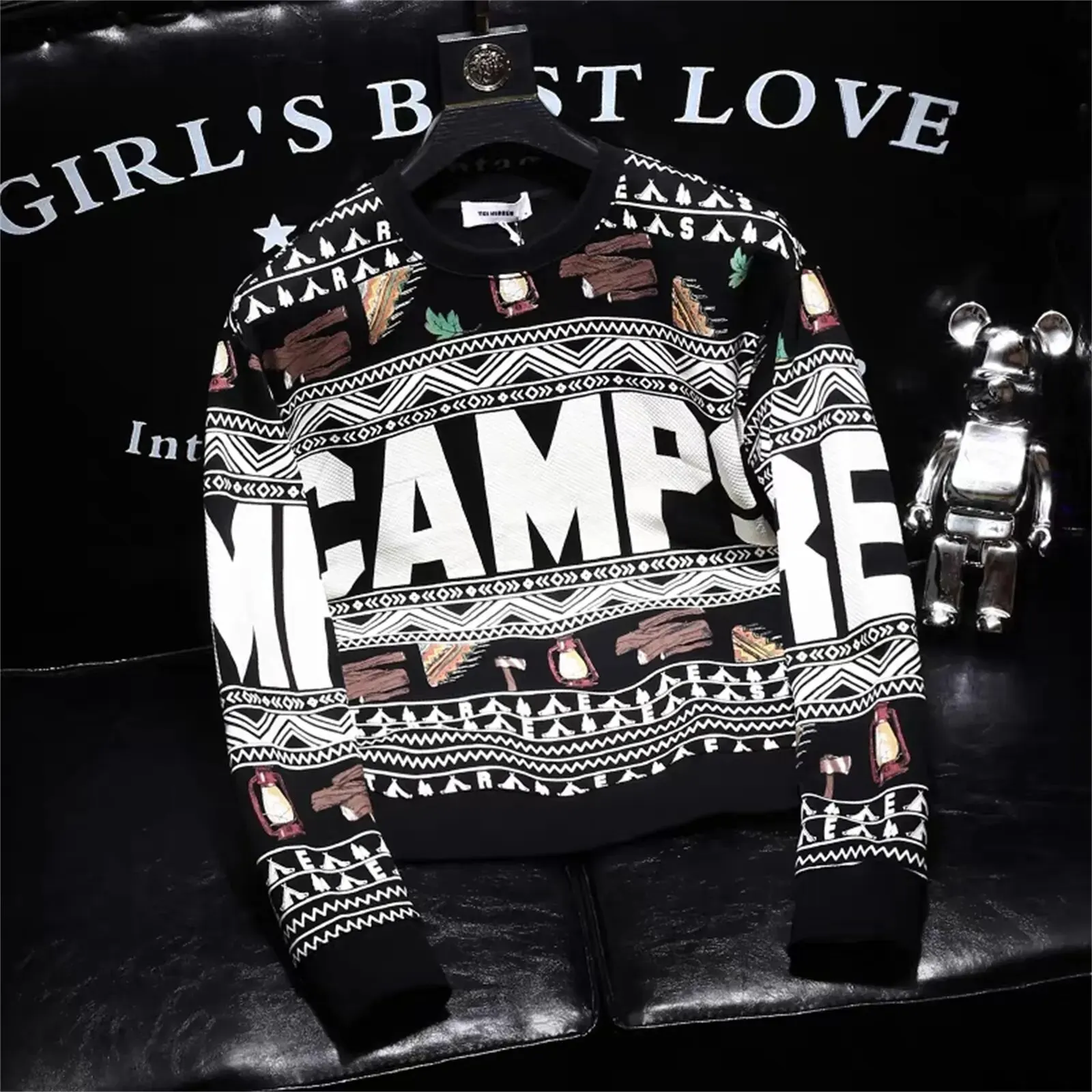 

New Hooded Sweatshirt Men's Hoodie 3D Printed Pullover Oversized Hoodies For Men Tops Male Spring Fall Loose Vintage Clothes