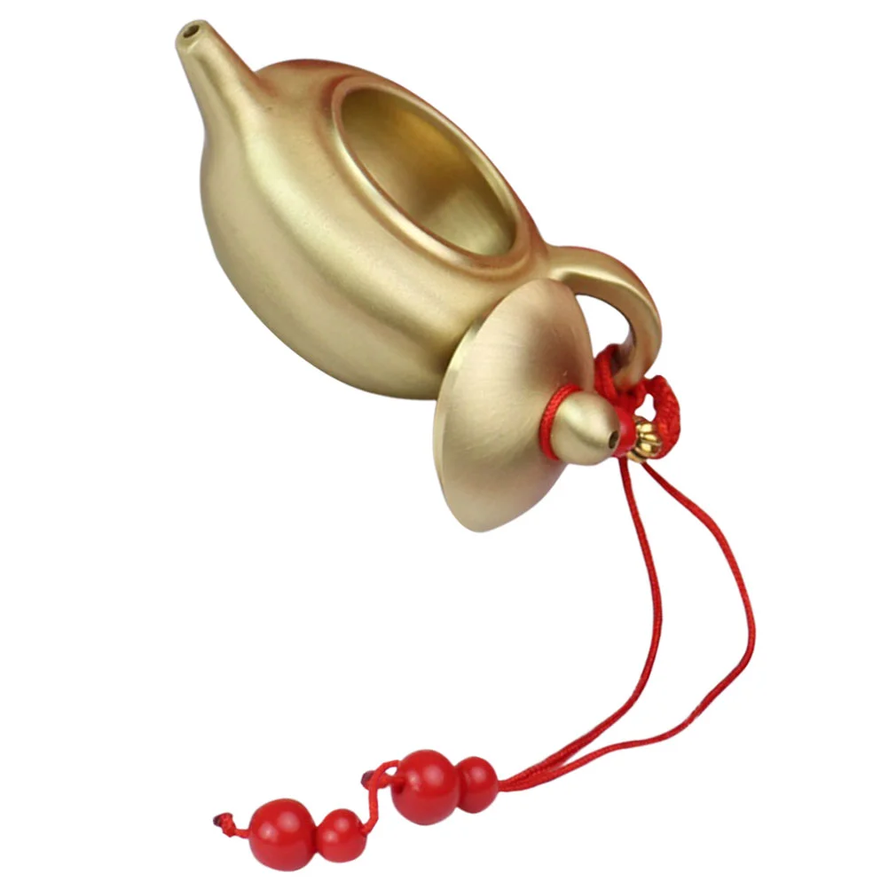 

Teapot Brass Decor Tea Kettle Ornament Miniature Minidollhouse Desktop Tiny Jewelry Craft Charms Box Crafts Hanging Statues