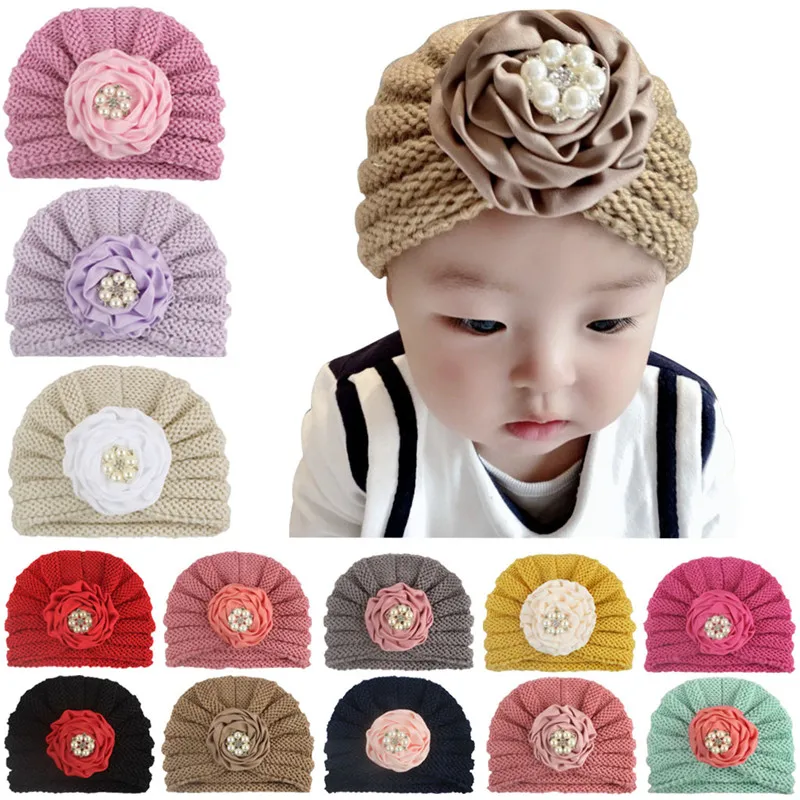 

Baby Warm Flower Baby Hat Girl Baby Accessories