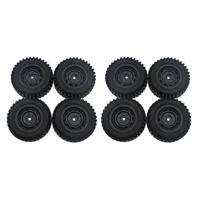 8pcs rubber wheel tire tyre set for mn86 112 rc car diy upgrade spare parts accessories