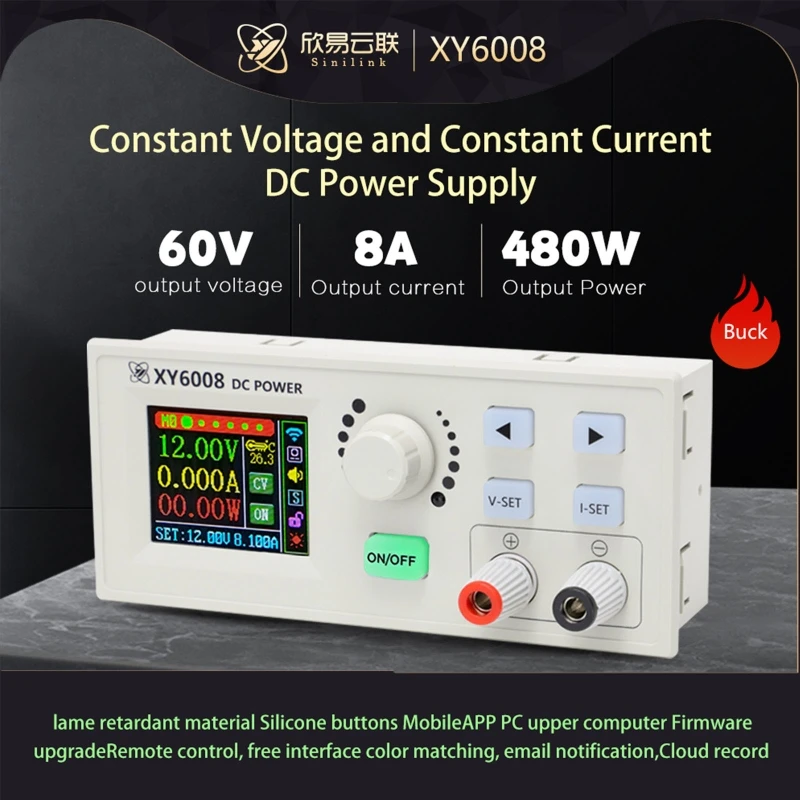 Новый XY6008 60 В 8 А 480 Вт для источника питания постоянного тока понижающий модуль