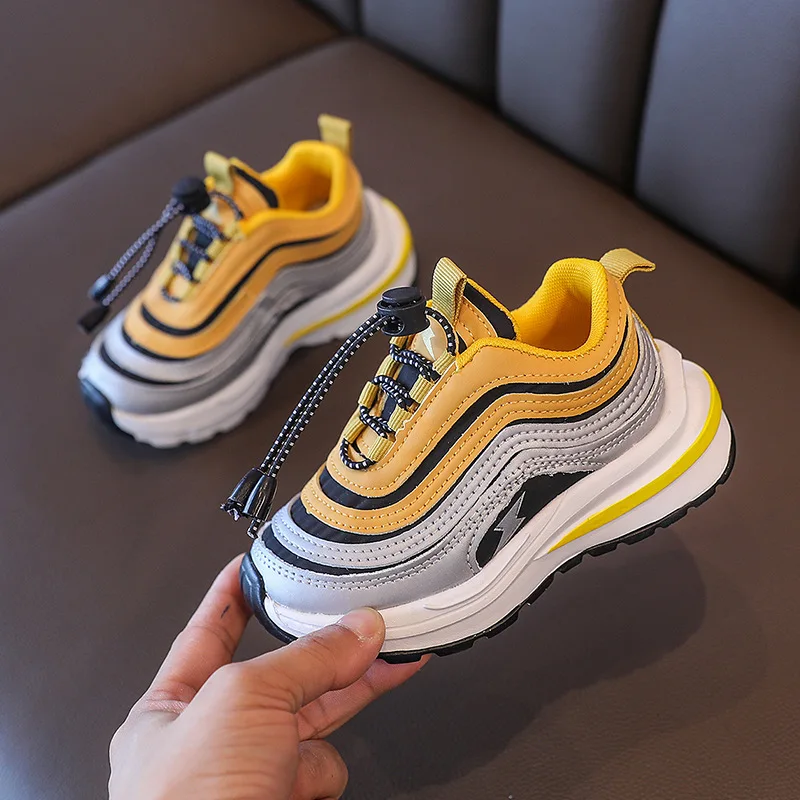 

Children High Quality Tennis for Girls and Boys Kids Sneakers Colorful Casual Shoes 4-9y Todders Boots