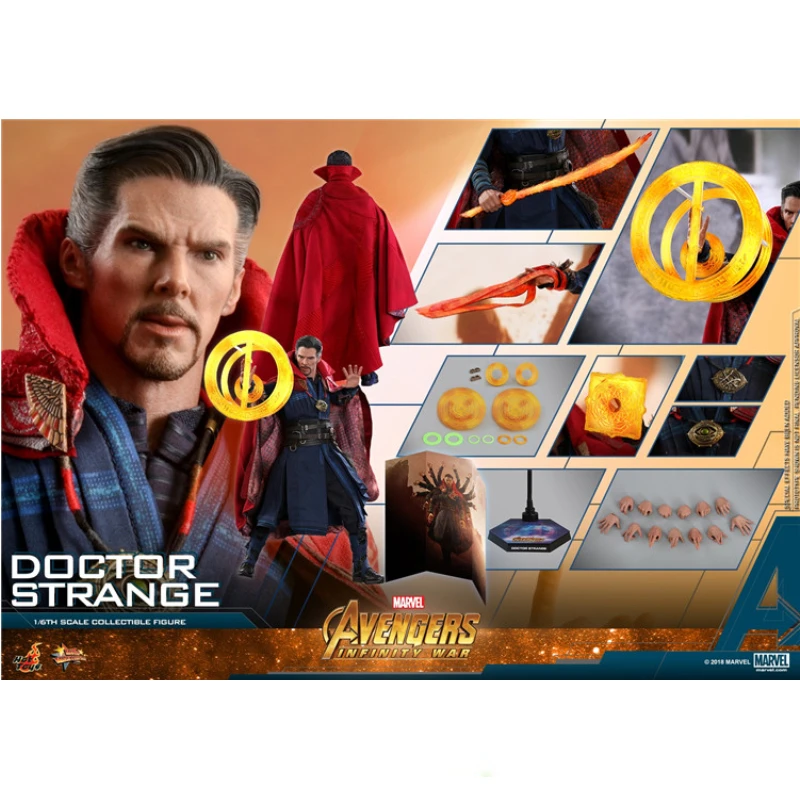 

In Stock Hottoys HT MMS484 1/6 Avengers 3 Infinity War Doctor Strange 2.0 Action Figure Toy Gift Model Collection Hobbies