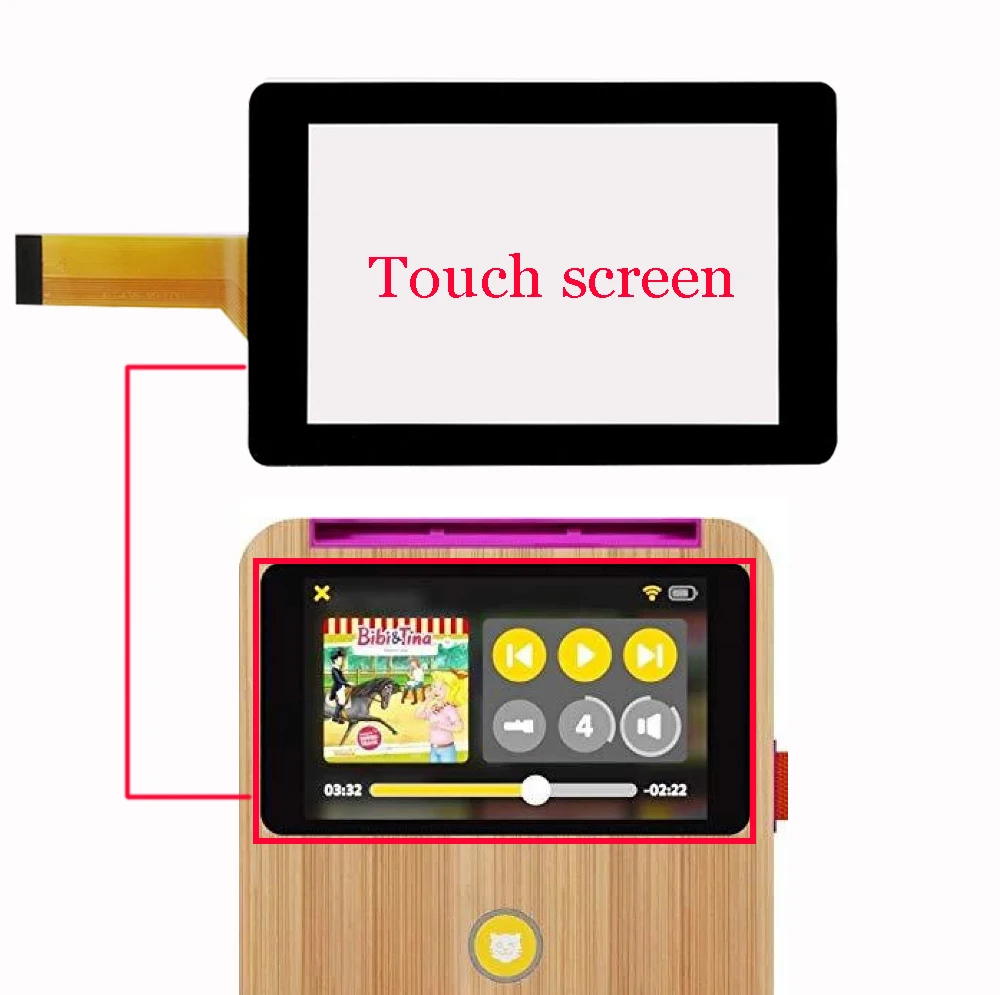 Новый сенсорный экран 4 3 дюйма tigerbox сенсорная панель дигитайзер стекло датчик