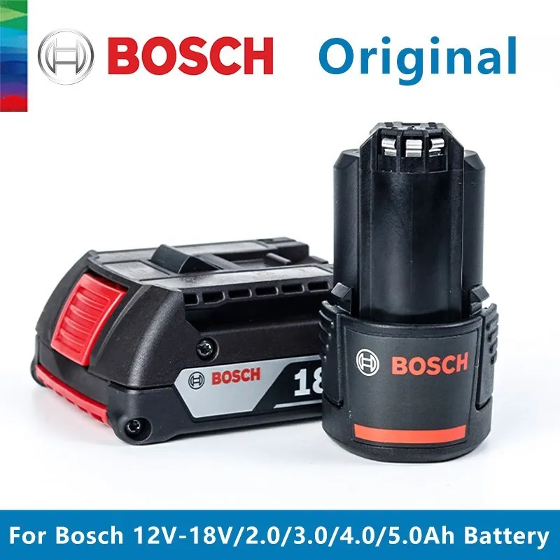 

100% оригинальная перезаряжаемая литий-ионная батарея Bosch 12В 18В 2,0 Ач 3,0 Ач 4,0 Ач 5,0 Ач резервная батарея портативная запасная батарея BAT609