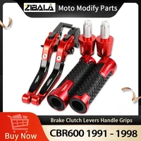 cbr 600 motorcycle brake clutch levers handlebar hand grips ends for honda cbr600 1991 1992 1993 1994 1995 1996 1997 1998