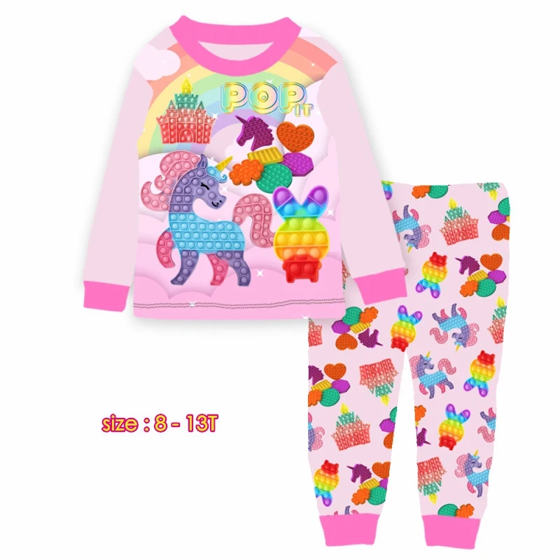 

wholesale kids pajamas children sleepwear baby pajamas sets boys girls pyjamas pijamas cotton nightwear clothes 8-13Y