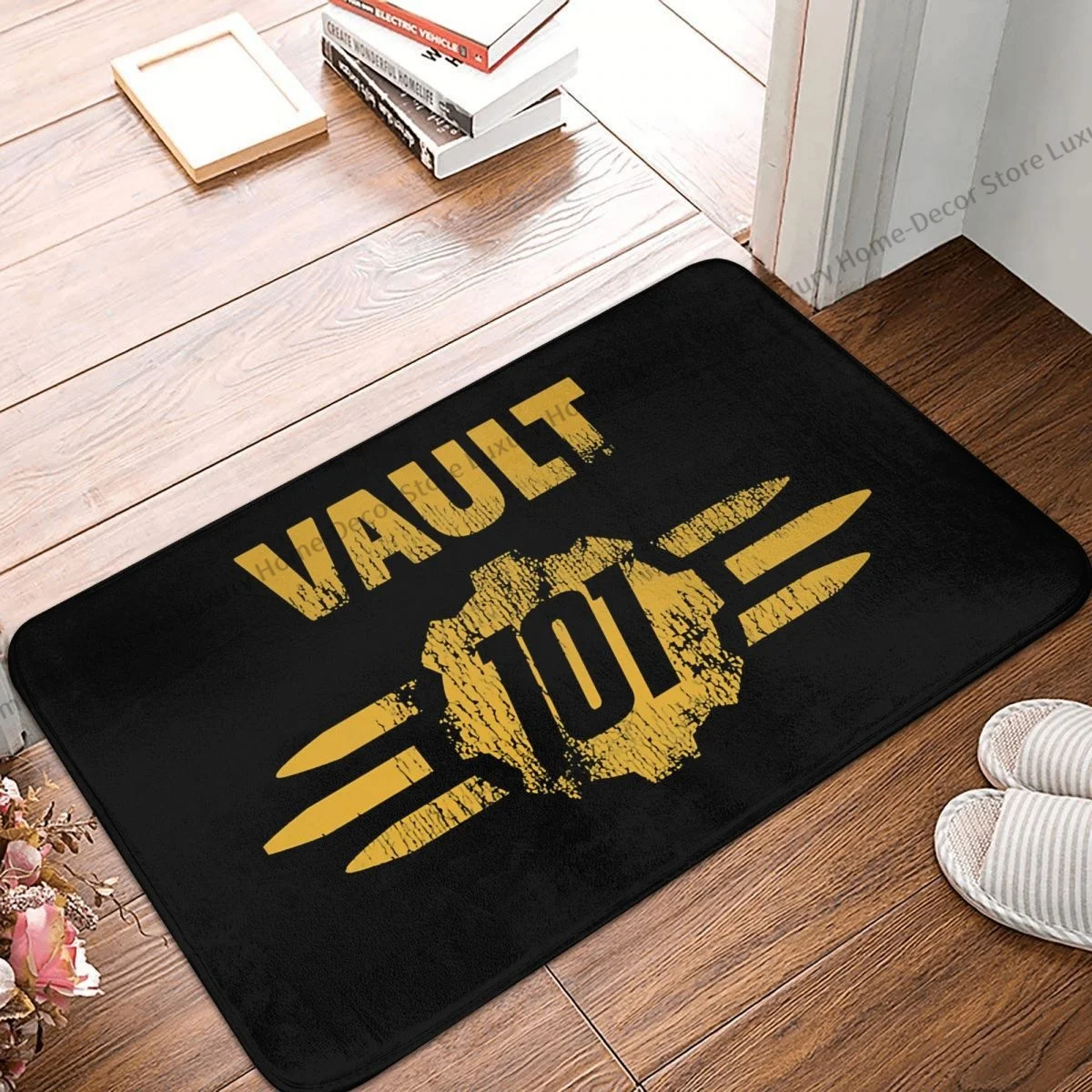 

Fallout Game Anti-Slip Doormat Living Room Mat Worn Vault 101 Balcony Carpet Entrance Door Rug Indoor Decorative