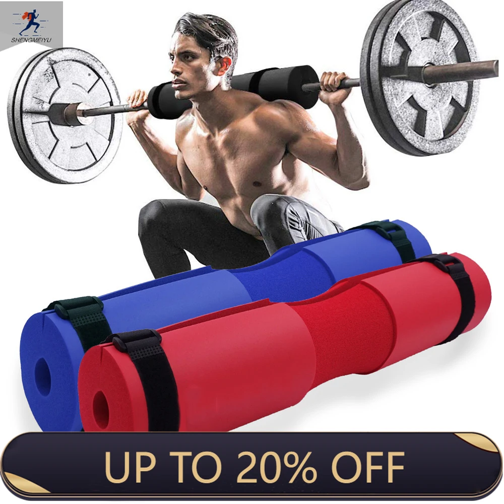 

Barbell Squat Pad Neck Shoulder Protective Pad Support with Fixing Straps for Squats Lunges Hip Thrusts Weight Lifting Bar Pad