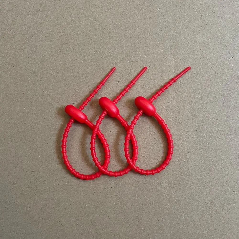 Силиконовые кабельные стяжки головастики, 3 шт.