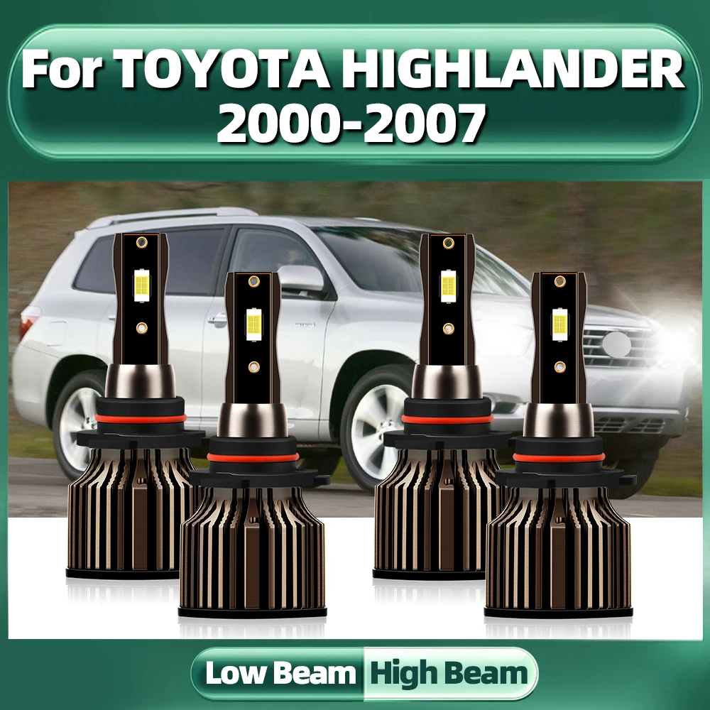 

TEENRAM 9005 9006 Высокая Низкая Светодиодная лампа CSP чипы Автомобильная фара 6000K 2000 лм Автомобильная фотолампа 12 В для TOYOTA HIGHLANDER 2007-