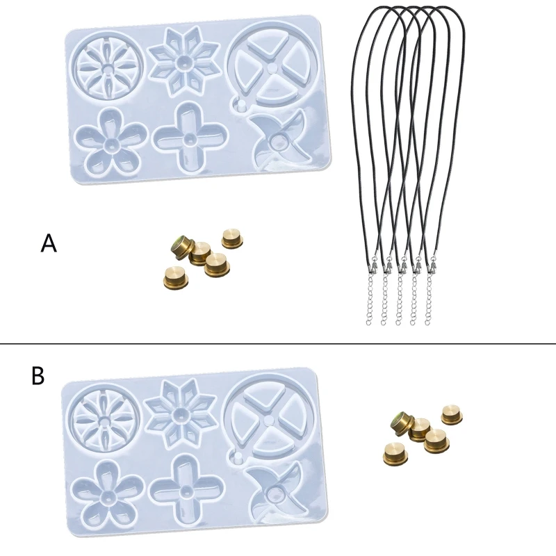 

Anxiety Spinner Pendant Resin Mold Jewelry Casting Molds DIY Craft Mould for Women Making Necklace Pendants Crafts Supplies