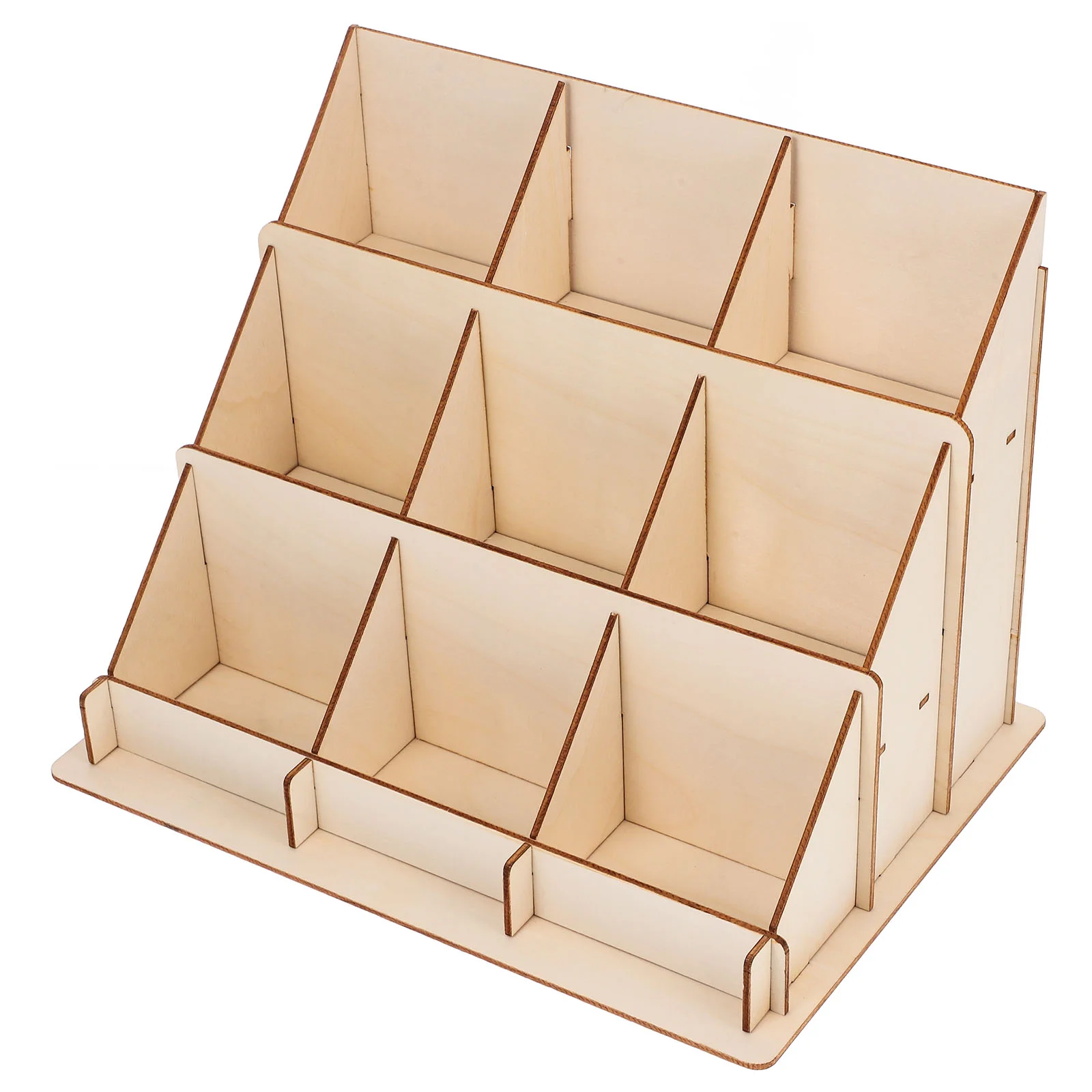 Деревянная подставка для карточек держатель продавцов магазин наклейка