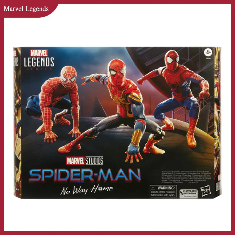 

Фигурка героя серии Marvel Legends: Человек-паук: No Way Home, 3 шт./упаковка, 6 дюймов (15 см), Коллекционная модель, кукла, игрушка, подарок, оригинал
