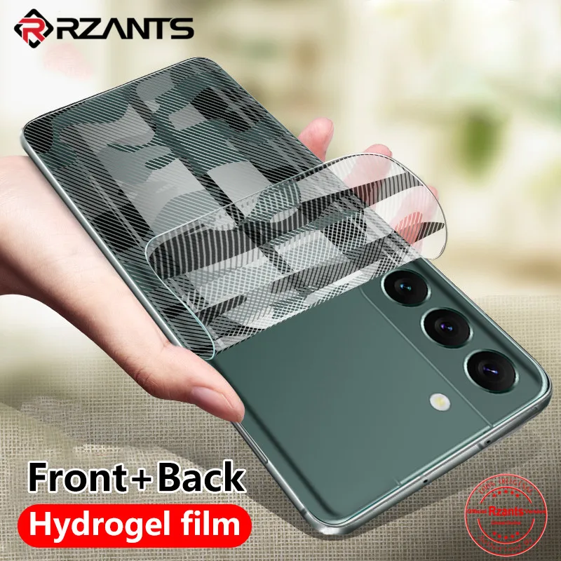

Rzants For Samsung Galaxy S22 Soft Front Back Film Camouflage Military Design Hydrogel Film Screen Protector