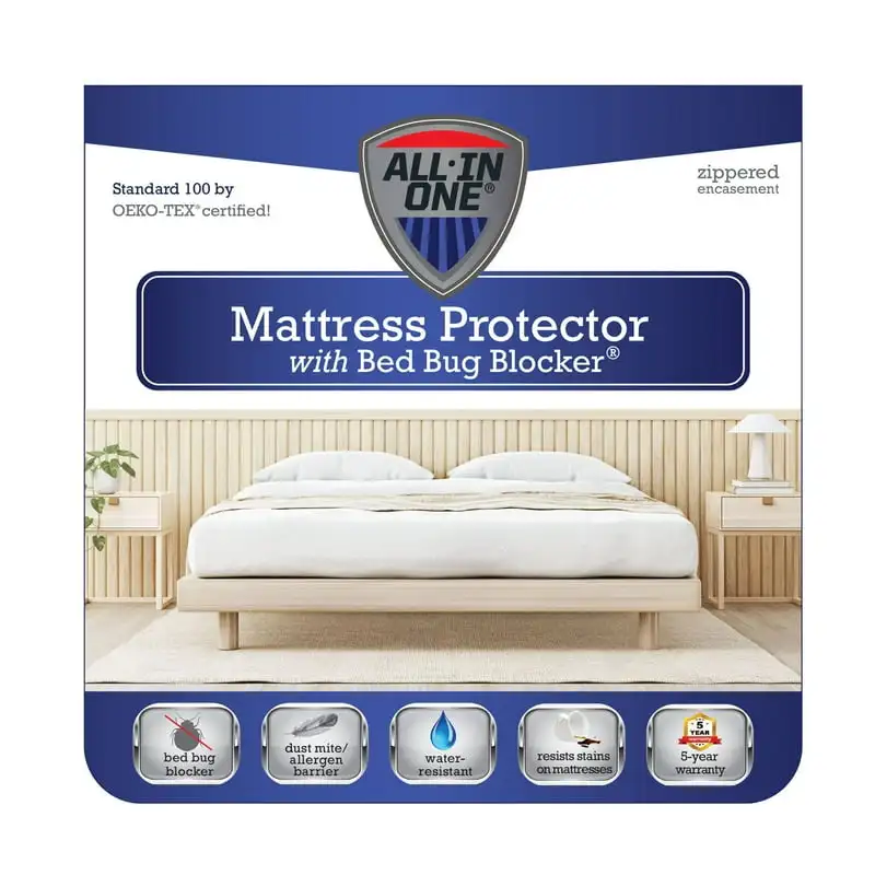 

Bug Blocker Box Spring Encasement Mattress Protector, Full Waterprrof masssage sheets Demon slayer Cubre colchón matrimoniales