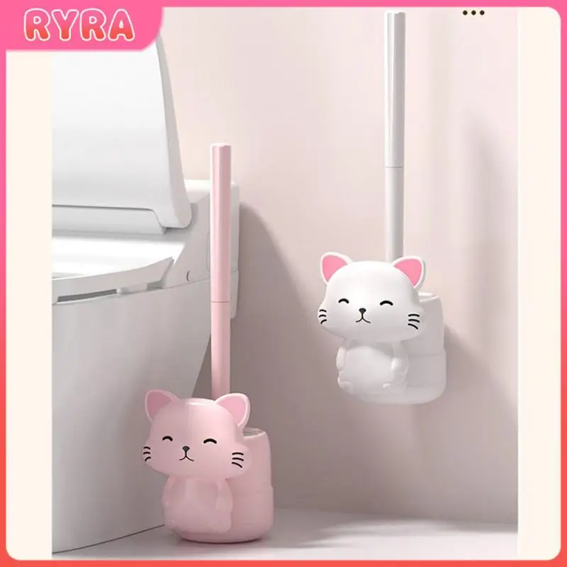 

Washing Toilet Artifact Sanitary Brush Wall-mounted Toilet Wall Hanging Washing Toilet Brush Long Handle Household No Dead Angle