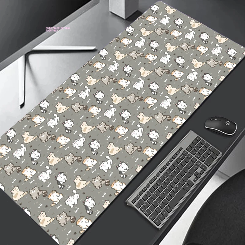 

Computer Mat Big Mousepad Anime Cat Desk Kawaii Pad on The Table Pads Cute XXl Mouse Pad Mouse Gamer Pad Deskmat Office Carpet