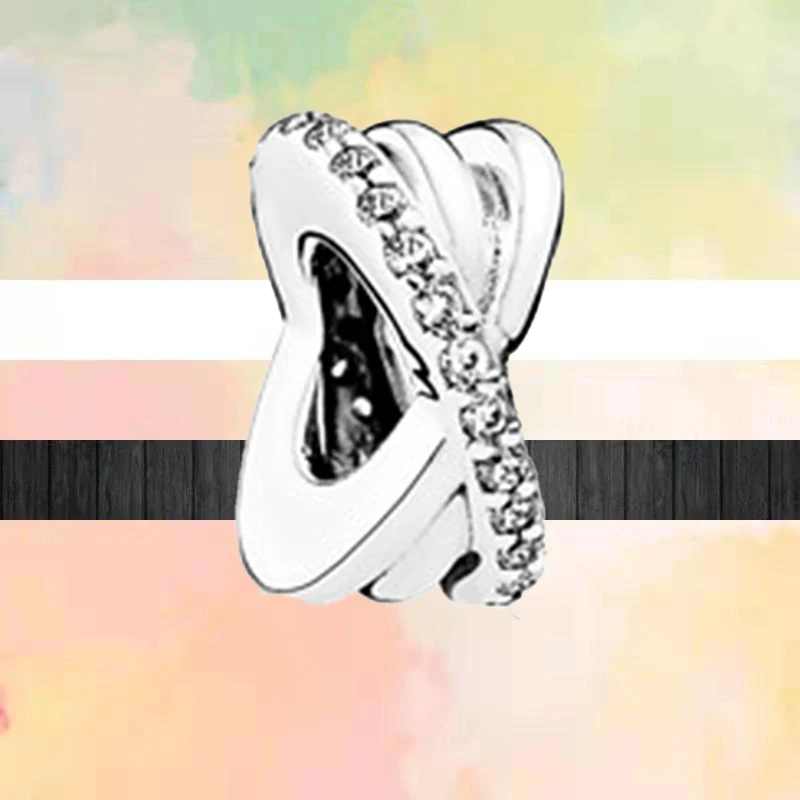 Блестящие бусины на высоком каблуке серебряного цвета подвески для браслетов