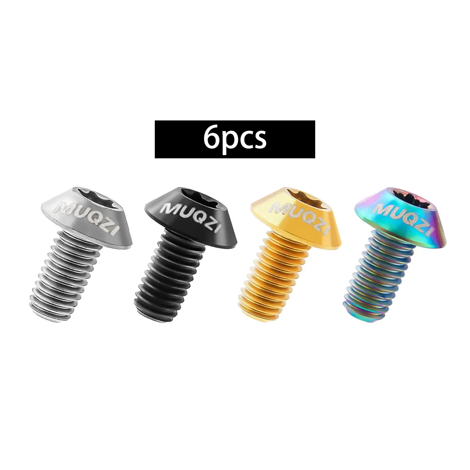 6 шт. болты ротора дискового тормоза велосипеда прочные титановые винты