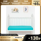 Простыня прямоугольная Крошка Я 100х160 см, бирюзовый, 100 % хл, поплин 6852409