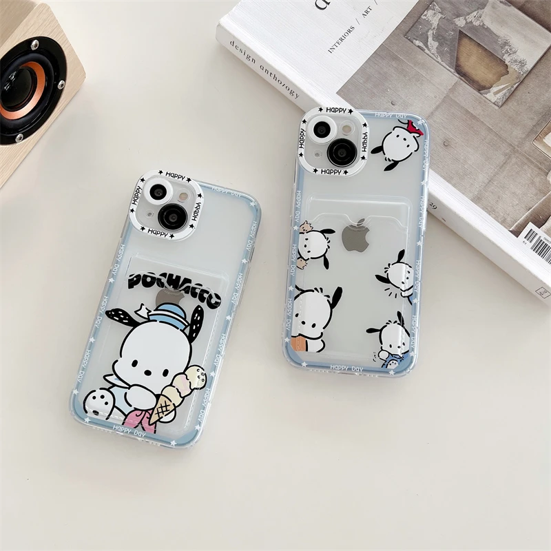 

Pachacco Angel Eyes Card Holder Phone Cases For iPhone 14 13 12 11 Pro Max XR XS MAX 8 X 7 SE 2020 Back Cover