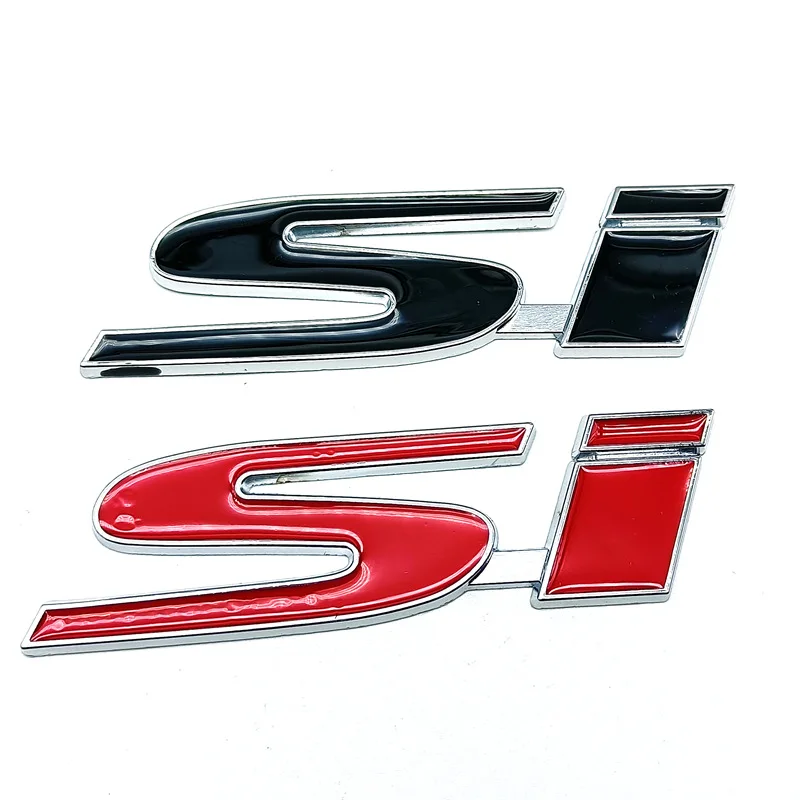

Автомобильная наклейка с логотипом SI, автомобильная эмблема, значок, 3D наклейки для автомобиля Honda Civic Si Accord 2003-2007 Crv Hrv, городские автомобильн...