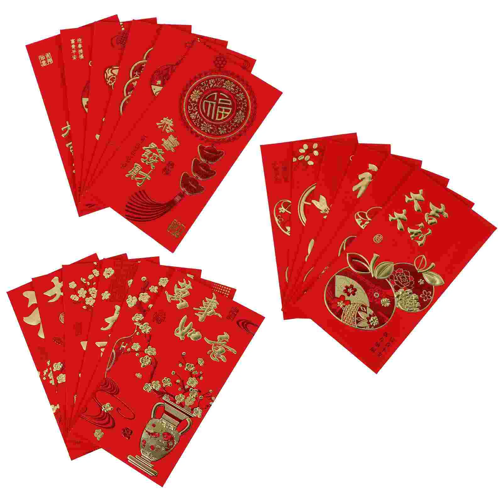 

Red Envelopes Envelope Year New Money Chinese Hongbao Lucky Bao Hong Gift Packet Festival Spring Lunar Pocketbaby Birthday Large