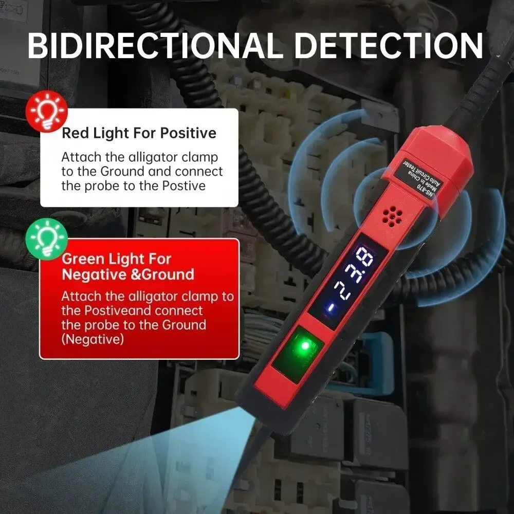 4-75 В ЖК-цифровой тестер света с вольтметром сверхмощных цепей напряжения